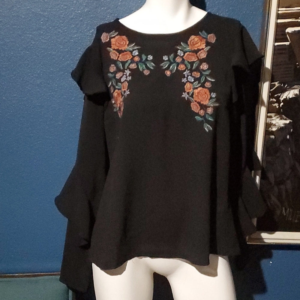 Vintage embroidered blouse